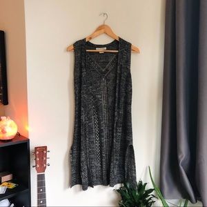 boho long vest/duster
